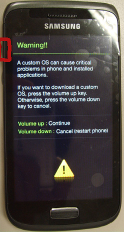 Samsung GT i8150 download mode 2