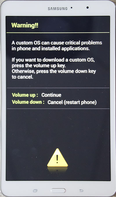 01 Samsung Galaxy Tab Pro 8.4 download mode warning.jpg
